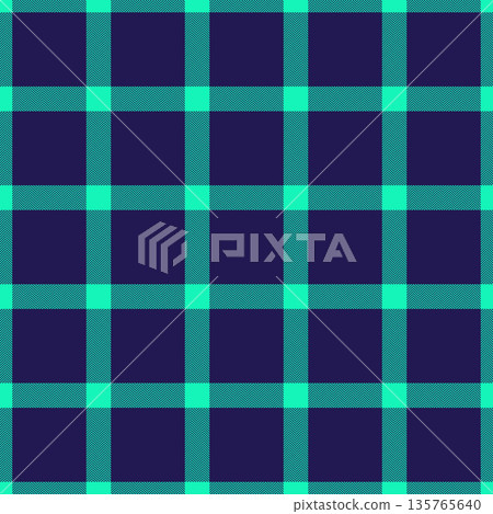 Painting vector texture check, tee plaid background tartan. Primary seamless fabric pattern textile in bright and indigo colors. 135765640