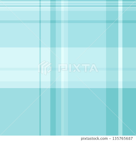 Row fabric texture plaid, fade check background vector. Party seamless tartan textile pattern in light and cyan colors. 135765687