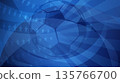 Blue soccer ball with american flag pattern. 135766700