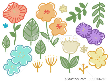 花卉插畫集 花卉插畫集 135766788