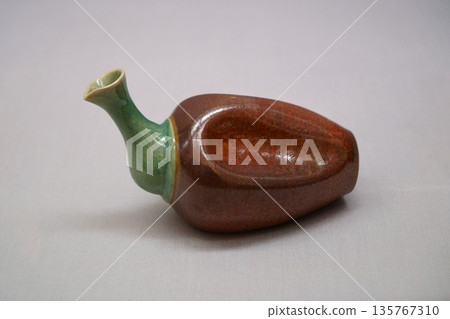 9688 綠釉鴨子清酒瓶 135767310