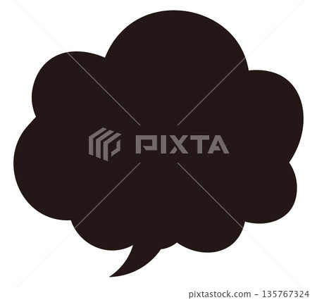 simple hand drawn speech bubble simple hand drawn speech bubble 135767324