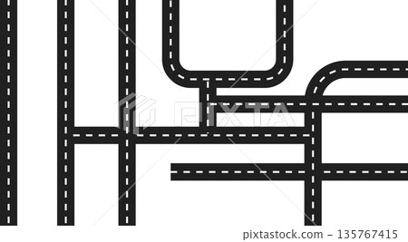 Heavy Road transport heavy city area design templet 135767415