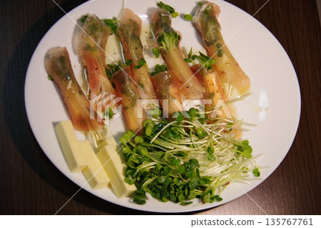 非常美味的義大利燻火腿和起司 135767761