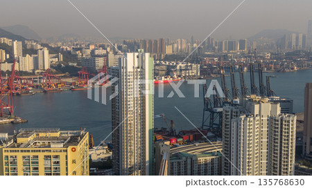 Jan 10 2026 Bright Daylight Illuminates Urban Waterfront Of Tsing Yi South Jan 10 2026 Bright Daylight Illuminates Urban Waterfront Of Tsing Yi South 135768630