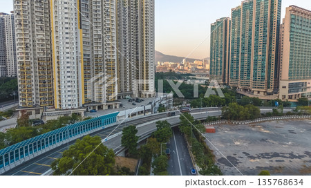Jan 10 2026 Modern Infrastructure Meets Green Hills Along Tsing Sha Highway 135768634