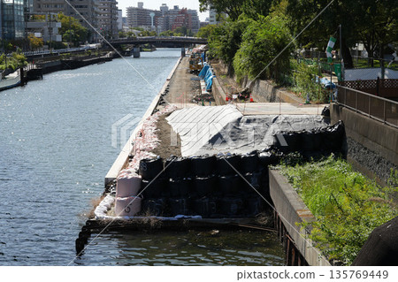 River reinforcement work 135769449