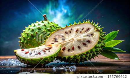 picture of fresh soursop fruit 135769612
