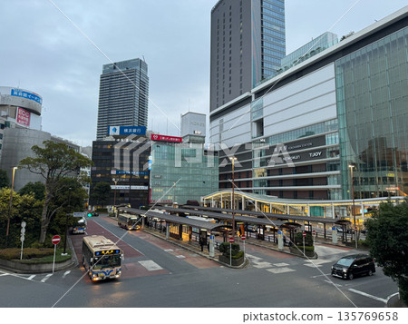 Yokohama Station West Exit, early morning, December 2023 135769658