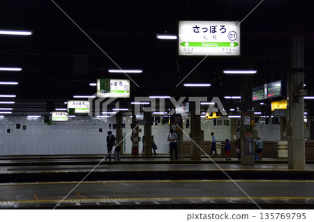 JR Hokkaido Sassho Line: Scenery from the train window between Sapporo Station and Shinkotoni Station (cloudy in the summer of 2023) 135769795