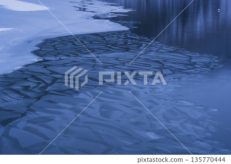 Blue pond Blue pond 135770444