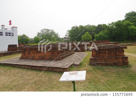 Nepal World Heritage Site: Lumbini, the birthplace of Buddha 135771695