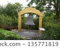 The bells of Lumbini, one of the four major Buddhist holy sites in Nepal 135771819