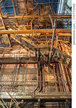 Industrial Interior Exploration A Captivating Glimpse into Rusting Metal Infrastructure Industrial Interior Exploration A Captivating Glimpse into Rusting Metal Infrastructure 135772090