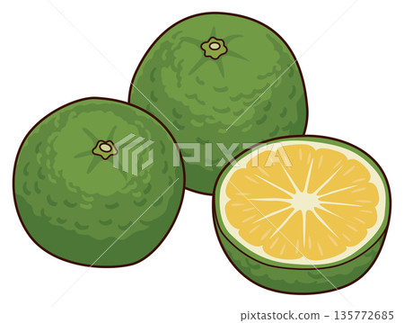 插圖為和歌山縣特產柑橘類水果－賈布拉。 135772685