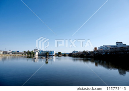 Minato Ward, Nagoya City, Aichi Prefecture_Southeast view from Phoenix Island on the Arako River 1_March 2024 135773443