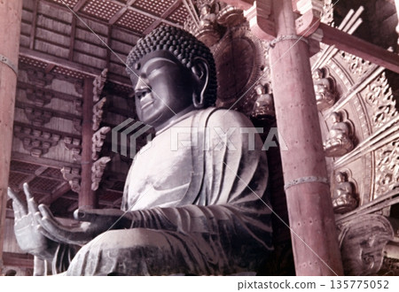 1956年拍攝的奈良東大寺大佛老照片 1956年拍攝的奈良東大寺大佛老照片 135775052