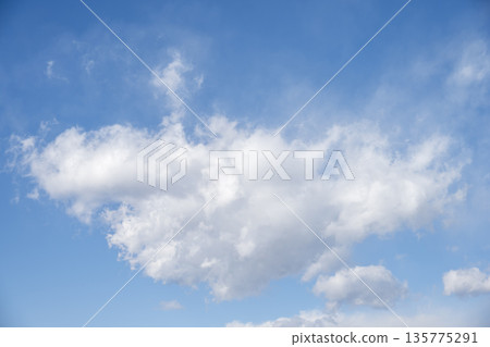 Winter sky, blue sky, clear sky, winter, January [Tokyo] 135775291