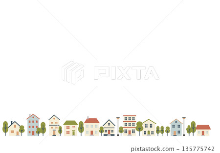 寧靜住宅區的插圖 135775742