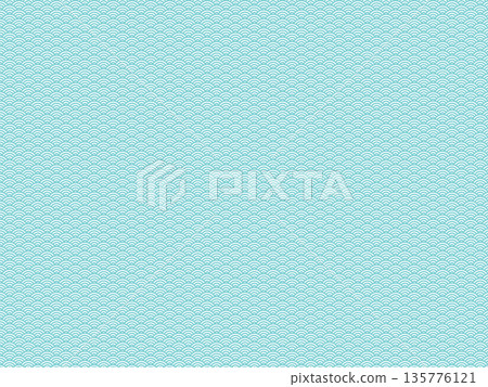 Qinghai wave (Japanese pattern) light blue Qinghai wave (Japanese pattern) light blue 135776121