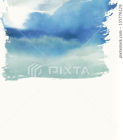 Soft blue watercolor abstract vector texture 135776129