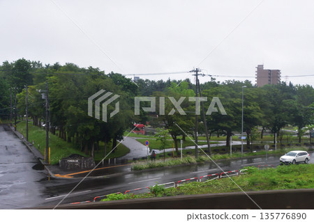 JR Hokkaido Hakodate Main Line: Scenery from the window of a local train from Hassamu Station to Hoshioki Station (Summer rain, 2023) JR Hokkaido Hakodate Main Line: Scenery from the window of a local train from Hassamu Station to Hoshioki Station (Summer rain, 2023) 135776890