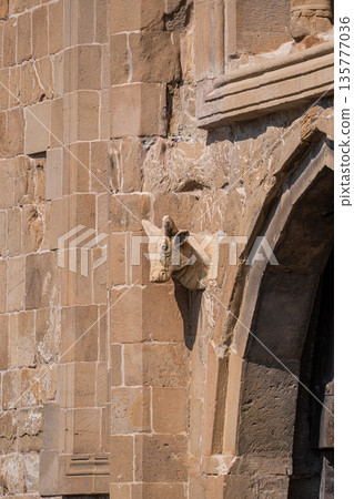 Medieval cathedral Stvetitskhoveli in ancient capital of Georgia 135777036