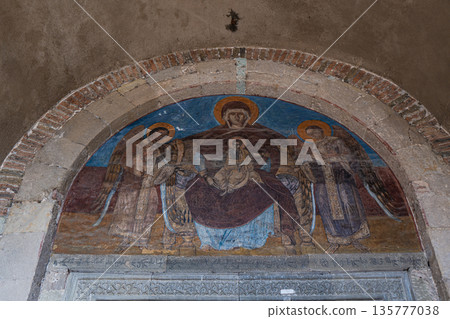 Medieval cathedral Stvetitskhoveli in ancient capital of Georgia Medieval cathedral Stvetitskhoveli in ancient capital of Georgia 135777038