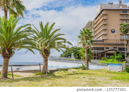 愛知縣蒲郡市西浦海灘週邊的景色 135777301