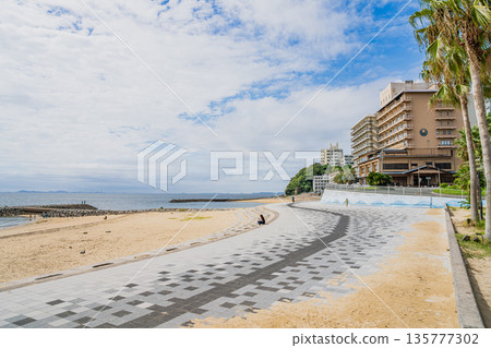 愛知縣蒲郡市西浦海灘週邊的景色 135777302