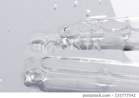 Transparent cosmetic product for skin care. Transparent cosmetic product for skin care. 135777542