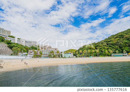 愛知縣蒲郡市西浦海灘週邊的景色 135777616