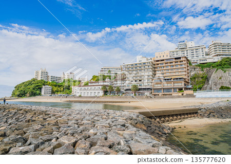 愛知縣蒲郡市西浦海灘週邊的景色 135777620