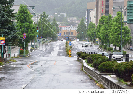 北海道小樽市小樽站附近的風景(夏雨,2023年) 北海道小樽市小樽站附近的風景(夏雨,2023年) 135777644