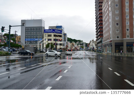 Scenery near Otaru Station, Otaru City, Hokkaido (Summer rain, 2023) 135777666