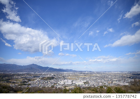 Shonandai Komayama Park View towards Isehara Winter January [Hiratsuka City, Kanagawa Prefecture] 135778742