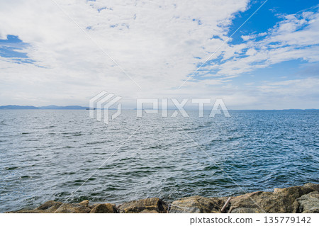 愛知縣蒲郡市西浦海灘週邊的景色 135779142