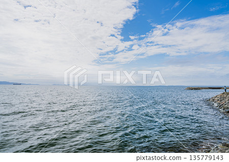 愛知縣蒲郡市西浦海灘週邊的景色 135779143