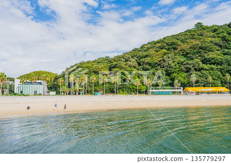 Scenery around Nishiura Beach in Gamagori City (Aichi Prefecture) Scenery around Nishiura Beach in Gamagori City (Aichi Prefecture) 135779297