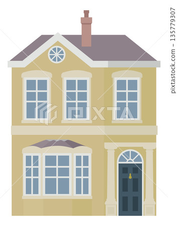 House Old Vintage City Building Illustration 135779307