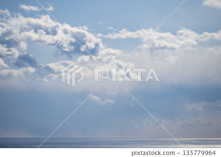 Shonandai Sky and Sea Blue Sky Blue Sea Winter January [Hiratsuka City, Kanagawa Prefecture] 135779964