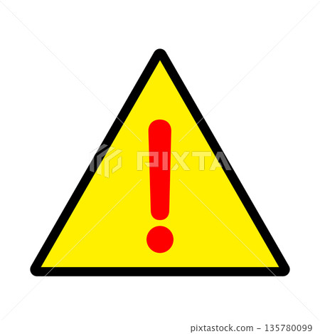 注意警告標誌圖示（透明） 135780099