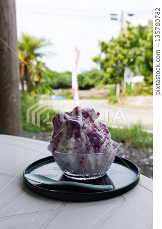 Shaved ice on a summer island 135780782