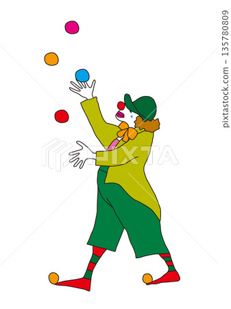 Juggling Clown 135780809