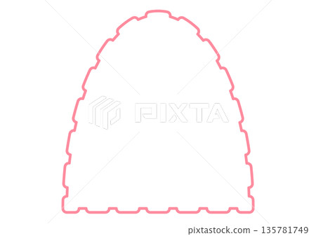 粉紅色扇貝形拱形相框，可愛裝飾相框，圓頂形留言空間 135781749