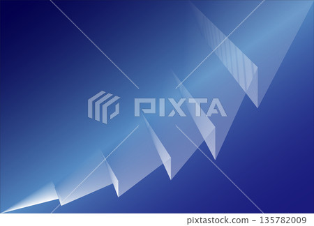 Blue gradient abstract background with stepped shapes 135782009