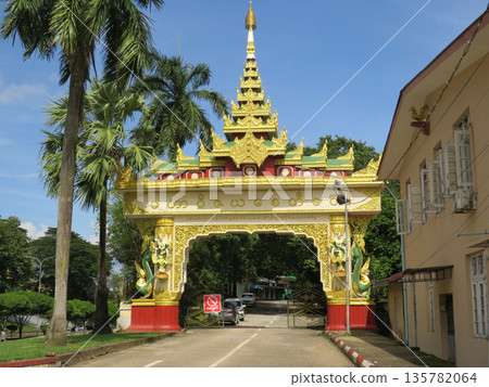 Gold entrance in Yangon, Myanmar.JPG Gold entrance in Yangon, Myanmar.JPG 135782064