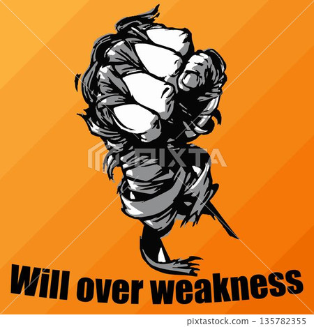 Bandaged Fist Will Over Weakness Bandaged Fist Will Over Weakness 135782355