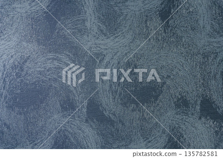 Steel grey and silver luxury textile texture with wave pattern 135782581