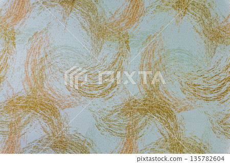 Golden and beige luxury textile texture with wave pattern Golden and beige luxury textile texture with wave pattern 135782604